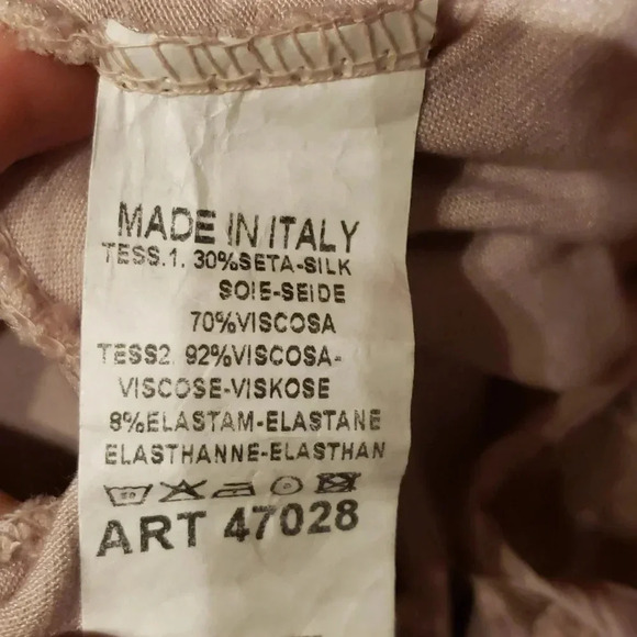 𝅺MADE in Italy silk blouse size S-M NWOT - Picture 7 of 7